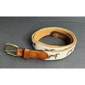 Leather Essex CT Belt Size 40 Hunting Sporting Dogs Hounds Hand Made Leather